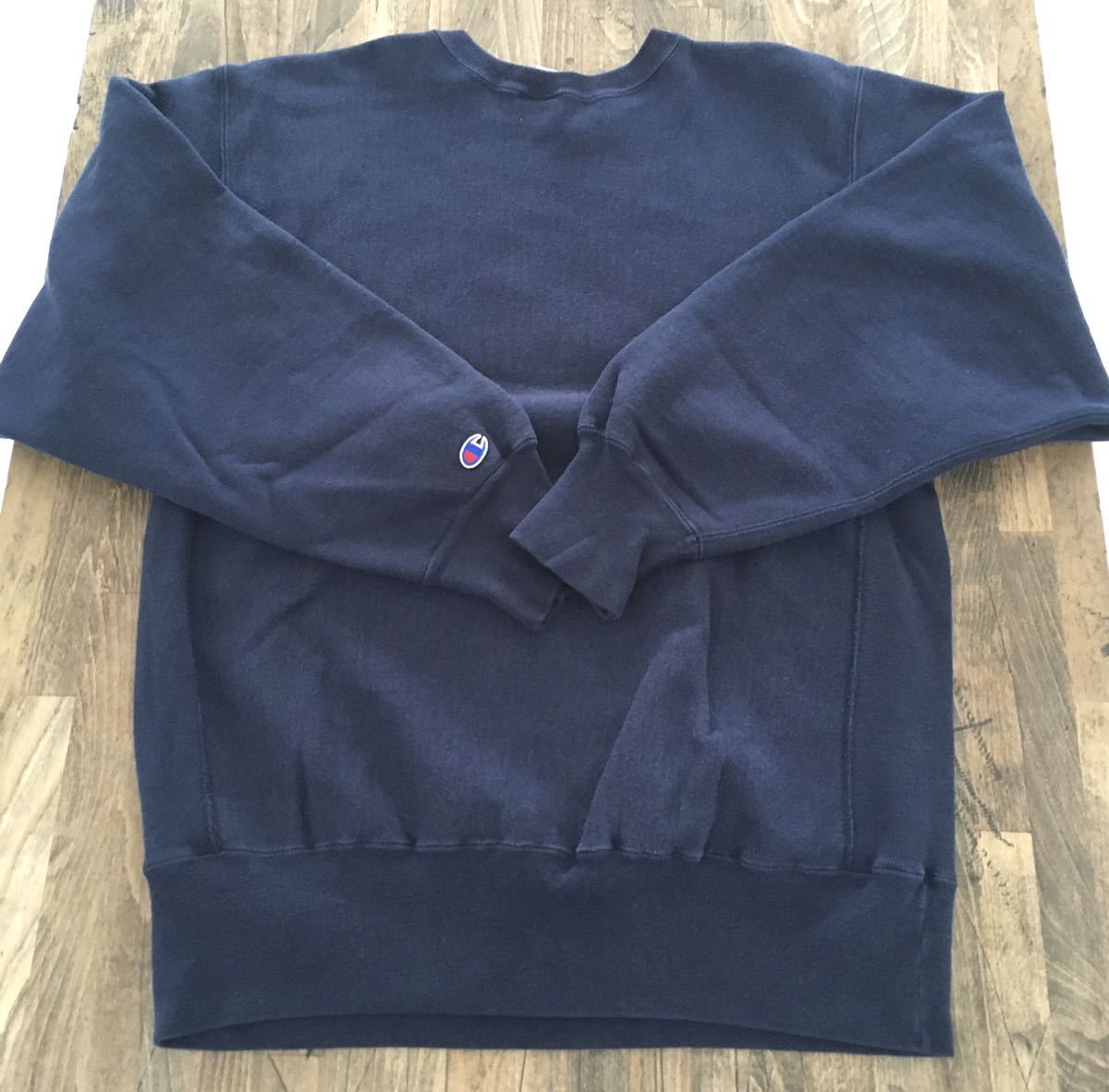 刺繍タグ!アーチ2段美品 XL 90s USA製 Champion ビンテージ