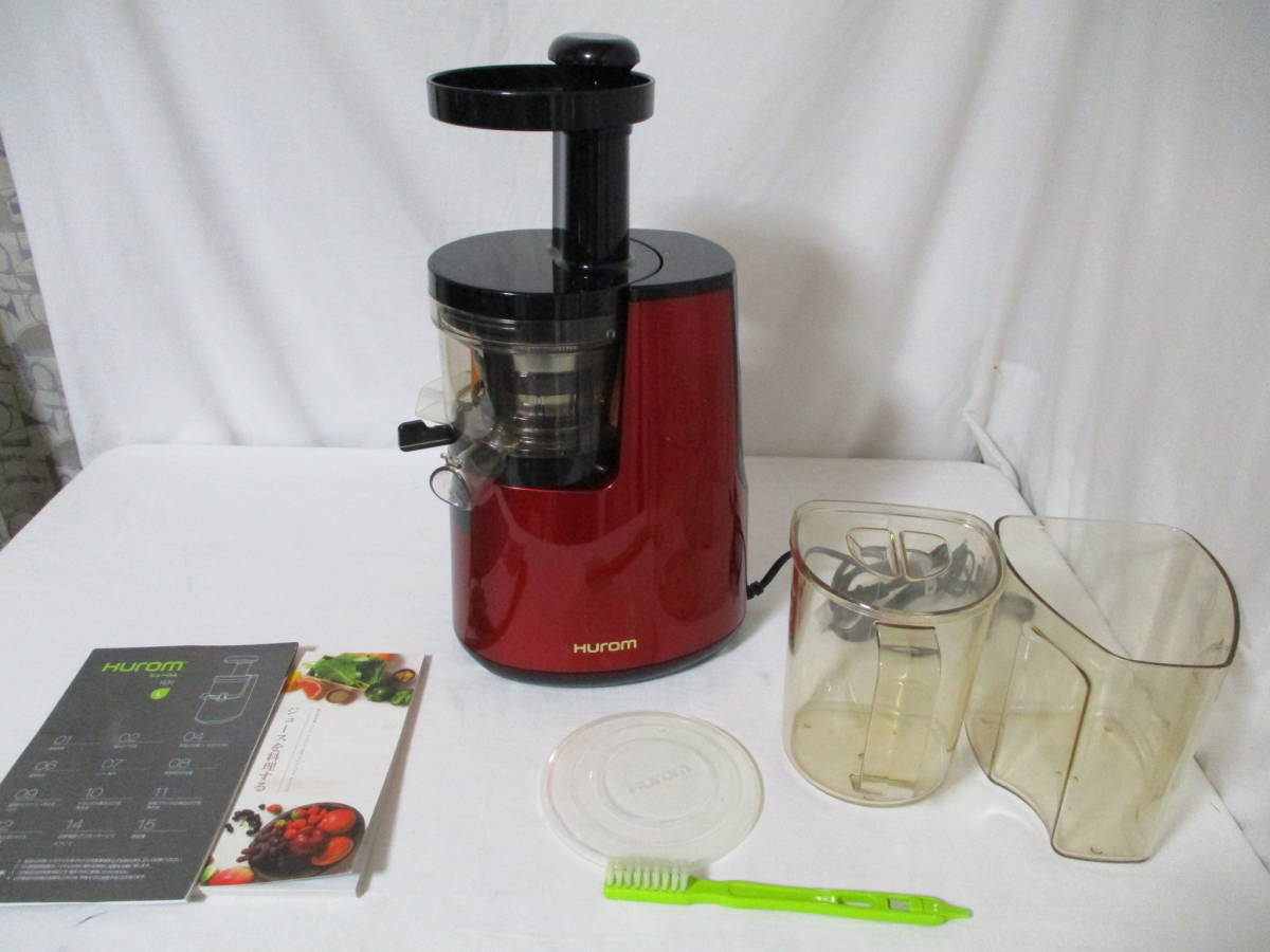 □□中古美品！HUROM製低速ミキサー H2H フェラーリレッド HUROM