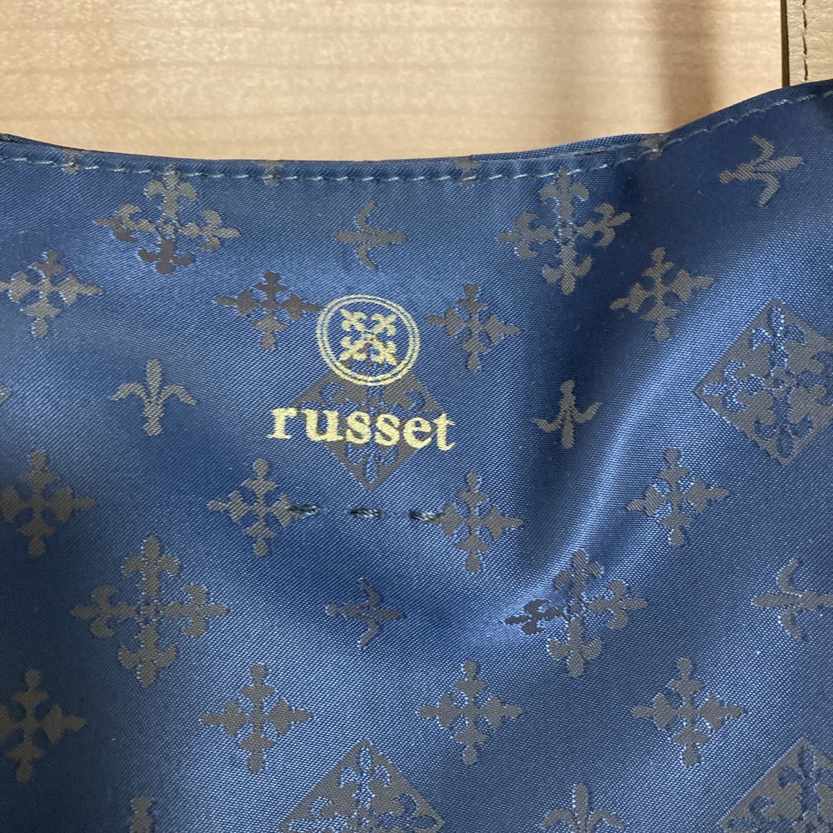 ラシット トートバッグ russet 美品 ネイビー - 極美品 2way Russet
