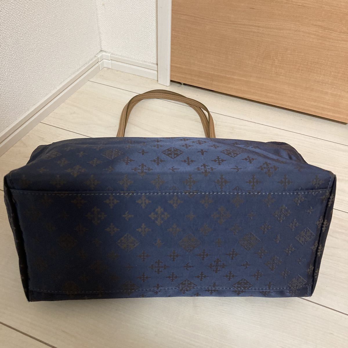 ラシット トートバッグ russet 美品 ネイビー - 極美品 2way Russet