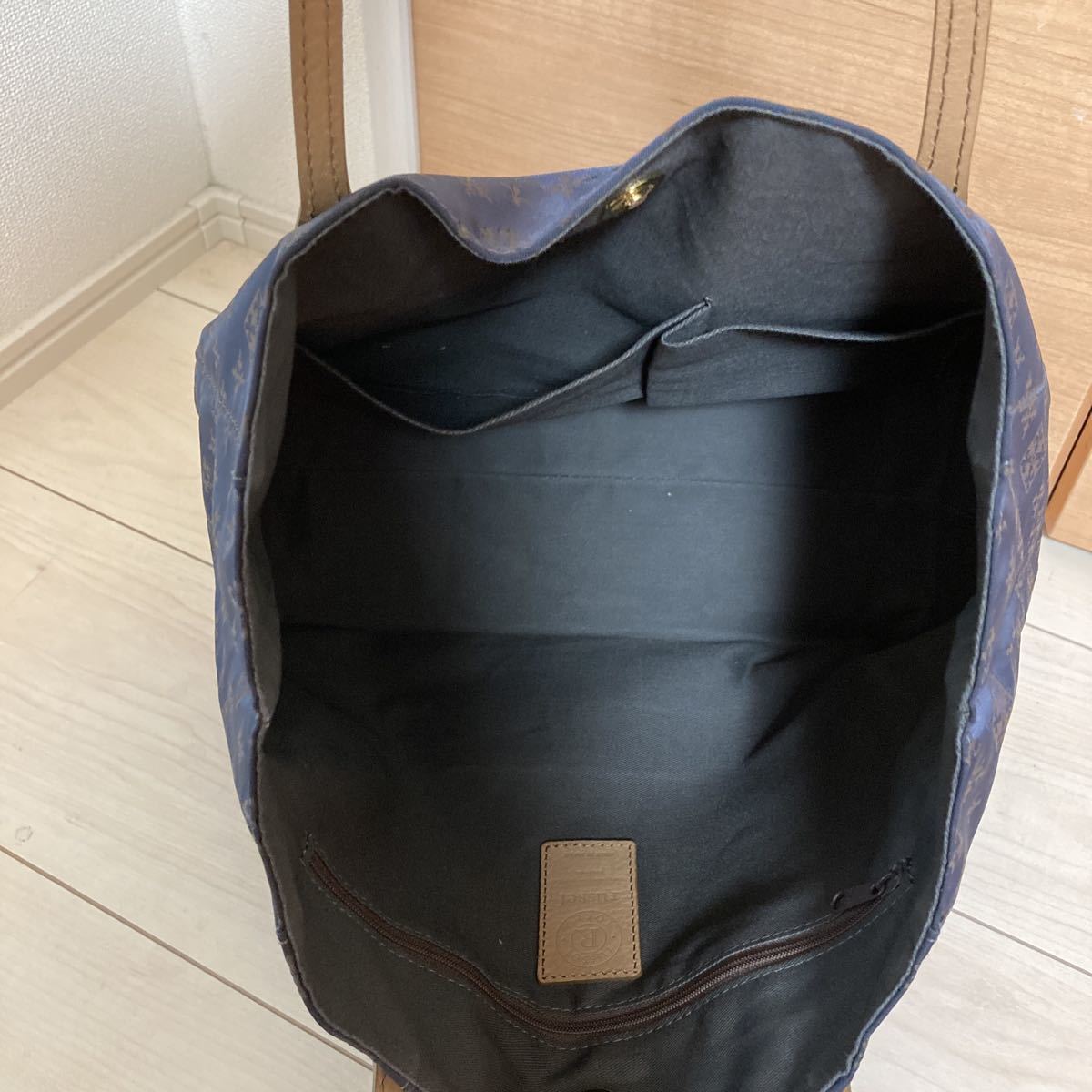 ラシット トートバッグ russet 美品 ネイビー - 極美品 2way Russet