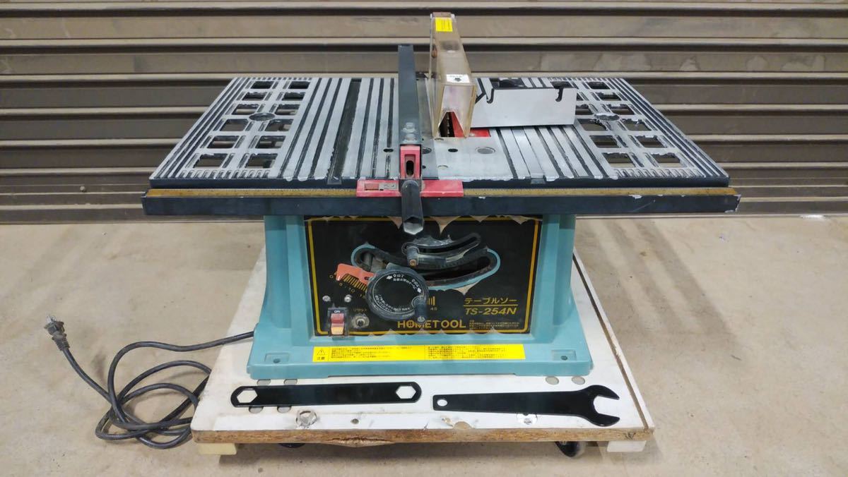 ☆動作品 HOMETOOL テーブルソー ナカトミ Nakatomi 卓上 電動工具 丸