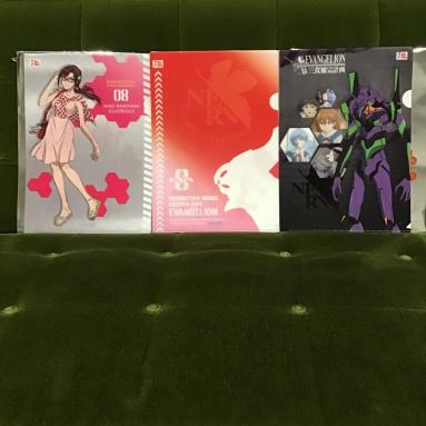 エヴァンゲリオン ビッグボーイ限定 外食5チェーン共同作戦 第1弾 真希波・マリ・イラストリアス　クリアファイル 3枚セット