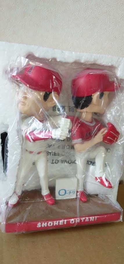 二刀流球場限定大谷翔平 エンゼルス ボブルヘッド 首振り人形 大谷翔平