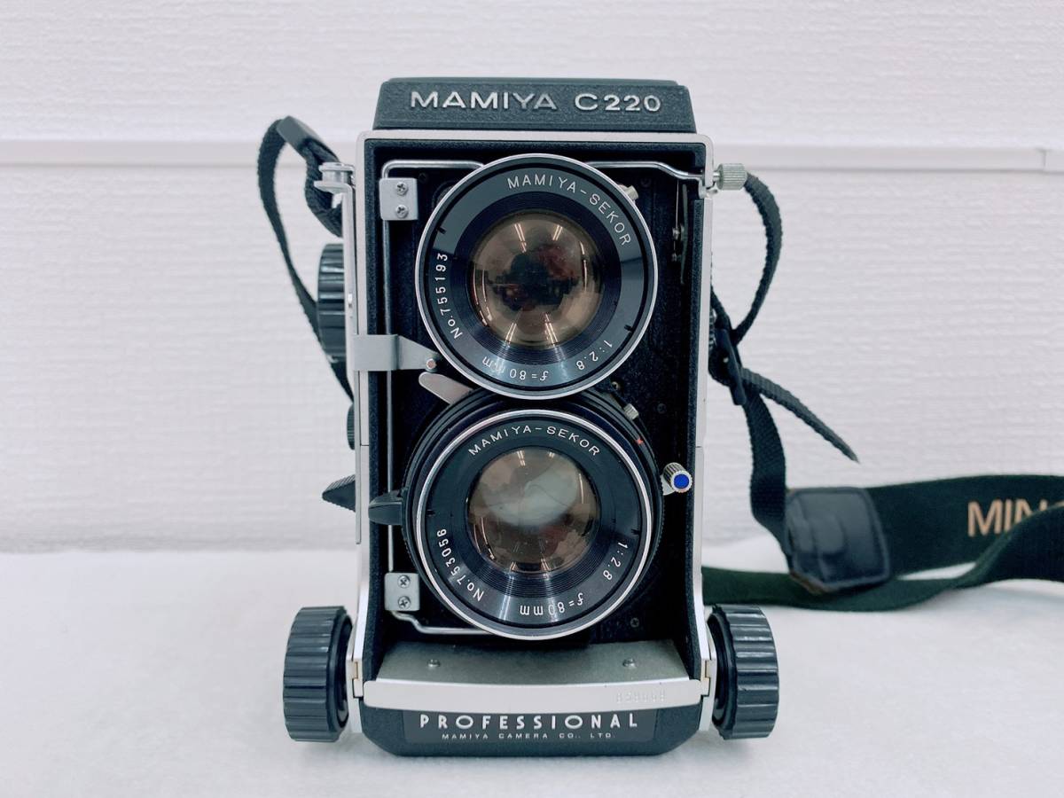MAMIYA C220 マミヤ 二眼レフ PROFESSIONAL レンズ sekor 80mm f2.8