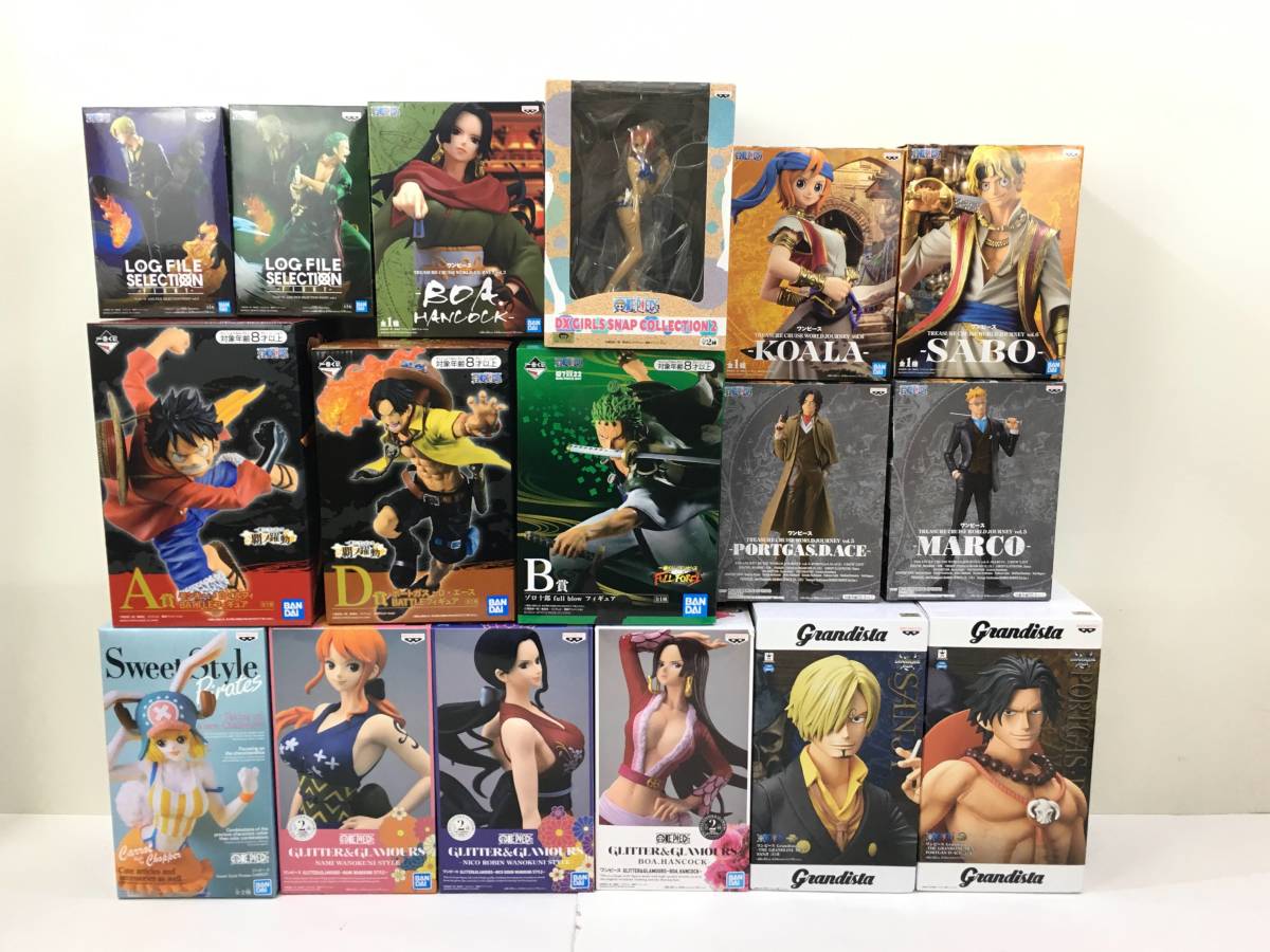 191 ワンピース プライズ 一番くじフィギュア ルフィ ゾロ サンジ ナミ ハンコック エース サボ コアラ マルコ 品 One Piece 売買されたオークション情報 Yahooの商品情報をアーカイブ公開 オークファン Aucfan Com