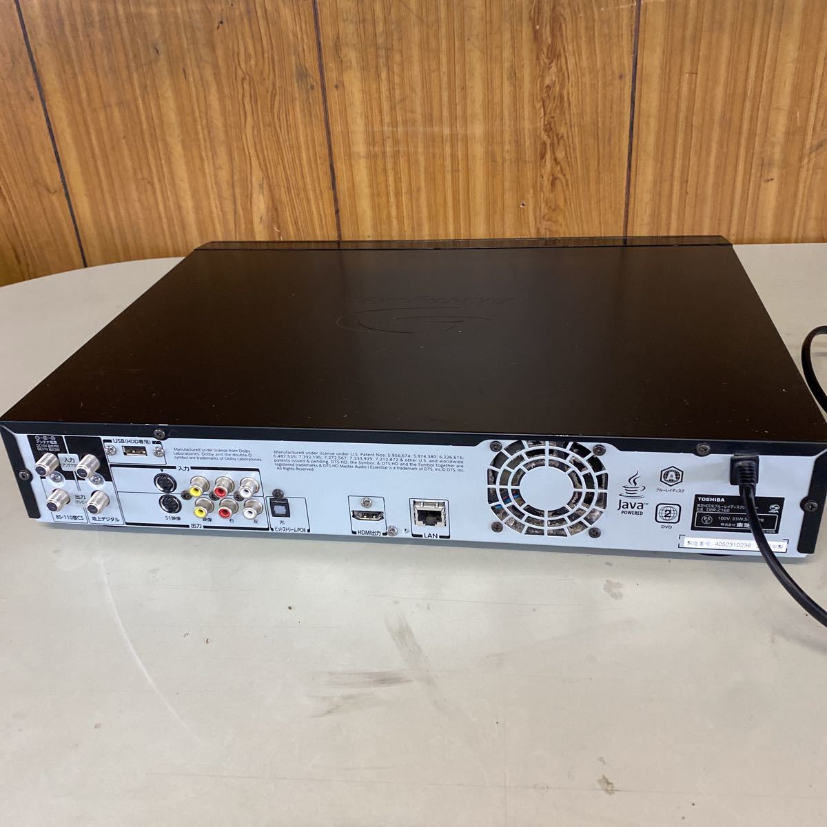 DBR-Z160 TOSHIBA 東芝 REGZA ブルーレイレコーダー HDD ブルーレイ