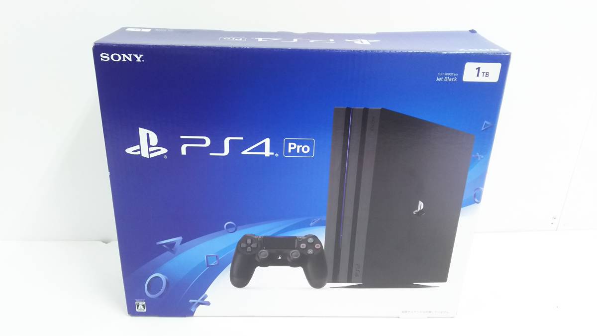 25Mdd 中古品SONY PlayStation4 Pro CUH-7000B　1TB　ジェット・ブラック　Ver.7.50　PS4　 プレイステーション4 本体 SONY 500GB PlayStation5 ゲオ公式通販サイト⁄ゲオオンラインストア中古・箱説あり・付属品 中古の通販