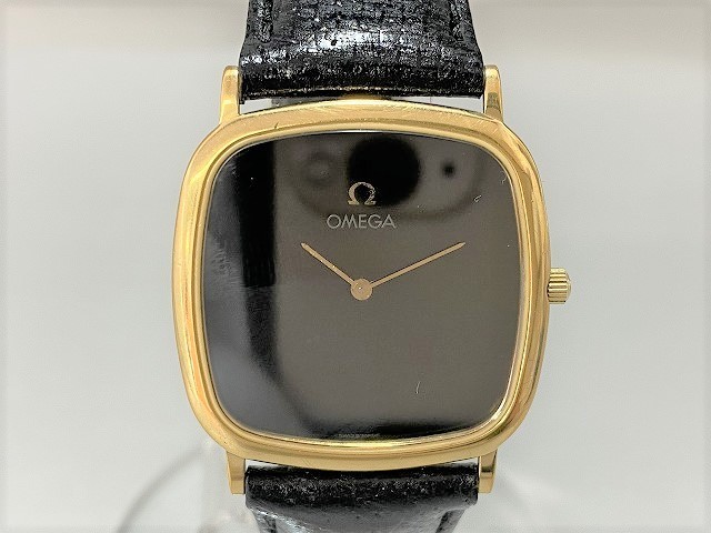 2A【未使用電池交換済み】OMEGA オメガ DeVille デビル 1365 スクエア