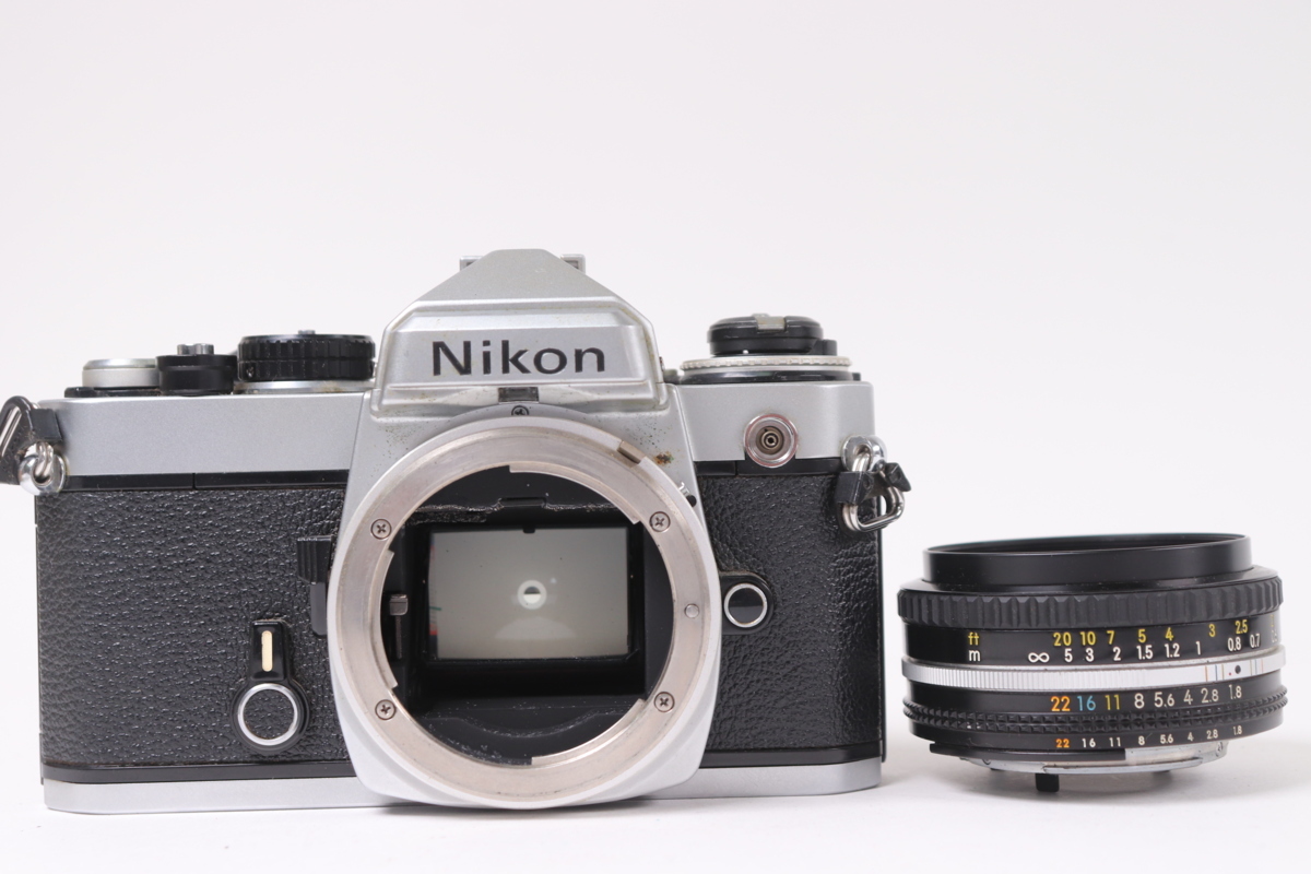 Nikon FE ブラック Nikkor 50mm f/1.8 ジャンク ジャンク】NIKON ニコン FE NIKKOR 50mm F1.8 フィルムカメラ 一眼レフ