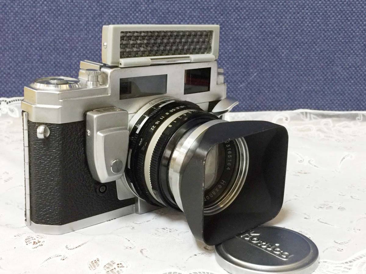 ☆KonicaⅢM (コニカⅢM) Hexanon 50mm F1.8レンズ、金属フード付☆