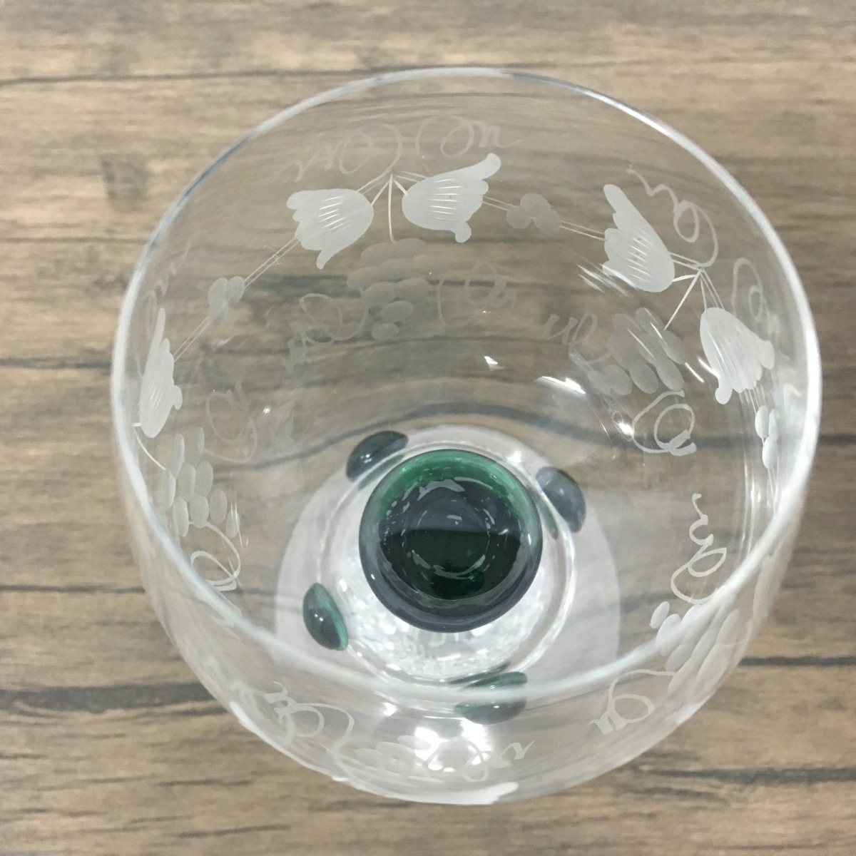 テレジアンタール クリスタルガラス 金縁 カスタードカップ グラス