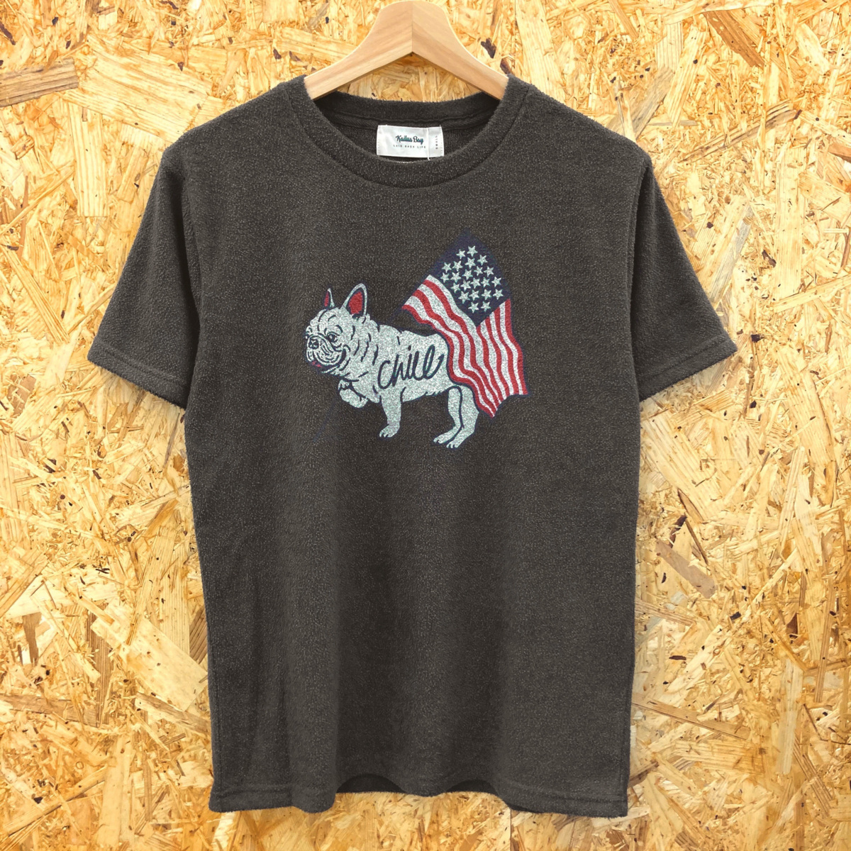 レターパック可 フレンチブルドッグ パイル Tシャツ 半袖 星条旗 フレブル Kailua Bay カイルアベイ 犬 愛犬家 タオル地 チャコール M イラスト キャラクター 売買されたオークション情報 Yahooの商品情報をアーカイブ公開 オークファン Aucfan Com