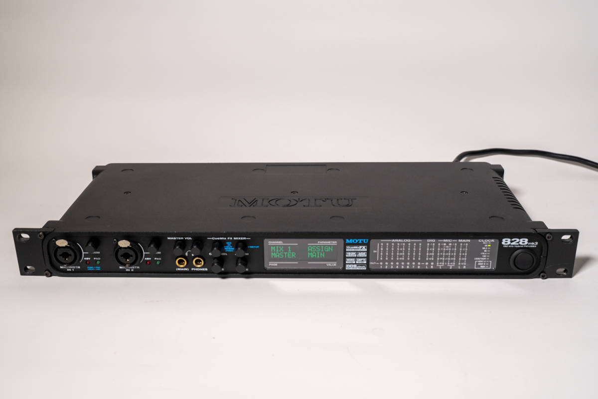 MOTU 828mk3 Hybrid オーディオインターフェイス② MOTU 828mk3 Hybrid