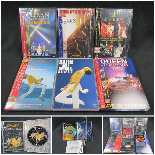 クイーン　CD、DVD まとめ売り 正規品，定番人気 ◇[X11]洋楽 DVD まとめ売り QUEEN クイーン
