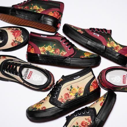 SUPREME × VANS × JEAN PAUL GAULTIER Floral Print Chukka ‘95 Pro ゴルチェ ノースフェイス ストーンアイランド Nike sb sacai oamc