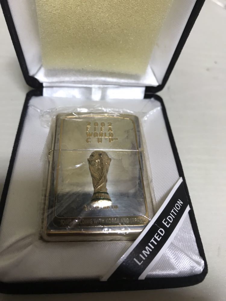 ZIPPO ワールドカップ WORLD cup メタル貼り Korea JAPAN サッカー 未