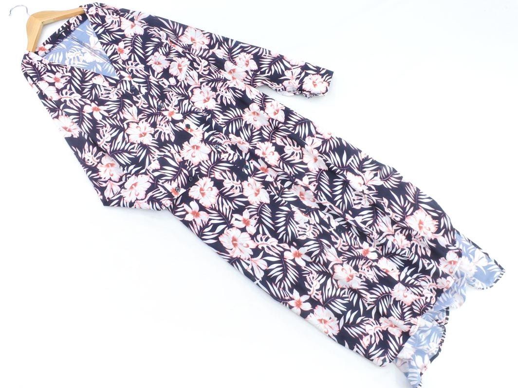 ネコポスok Emoda エモダ ボタニカル 花柄 シャツ ワンピース Sizef 紺ｘピンク a6 ワンピース 売買されたオークション情報 Yahooの商品情報をアーカイブ公開 オークファン Aucfan Com