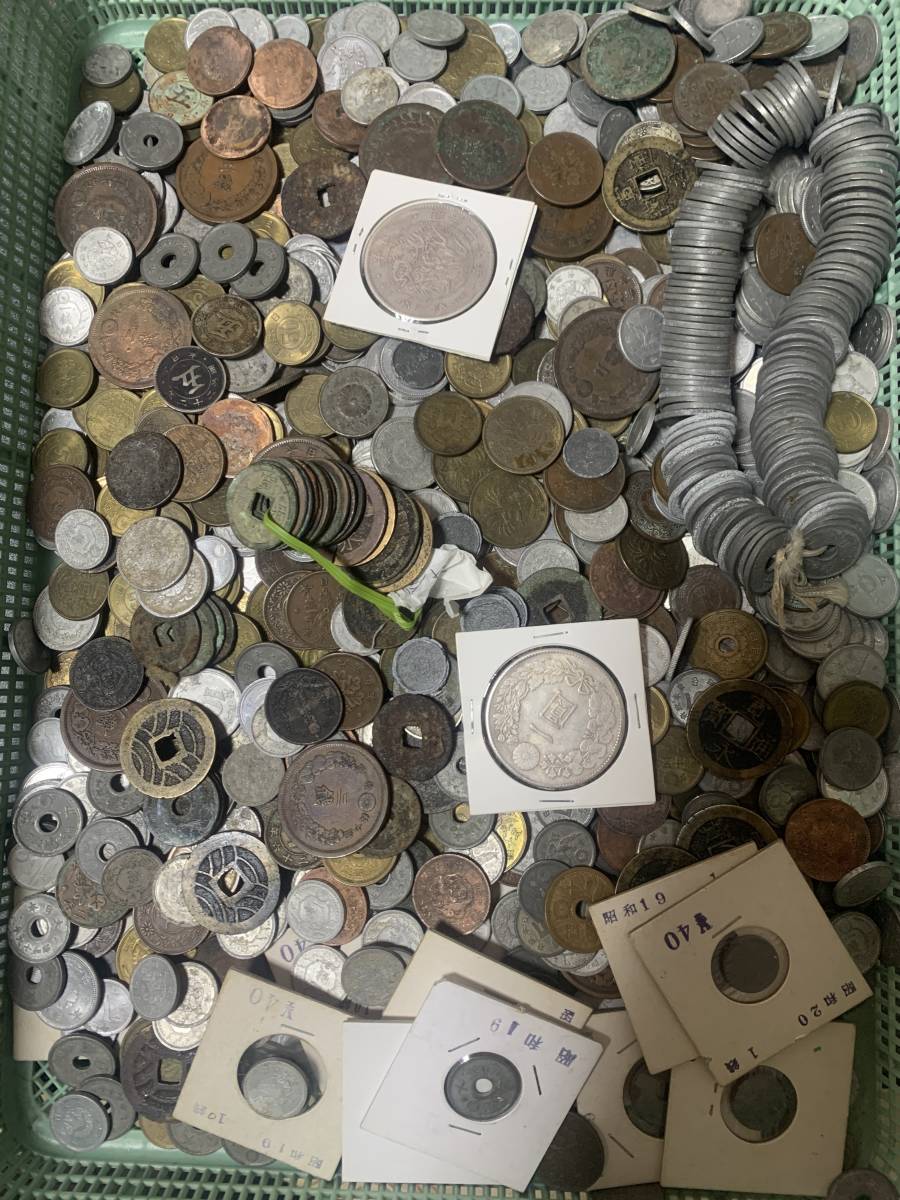 古銭 3.2kg 大量 まとめ 雑銭 銀貨 コイン 日本 硬貨 Yahoo