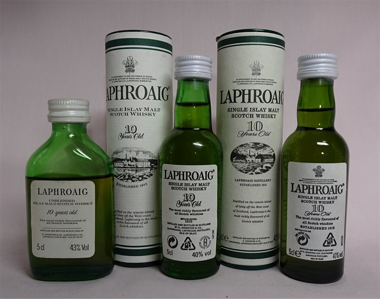 飲料・酒 【未開封】LAPHROAIG ミニチュアボトル 5種セット