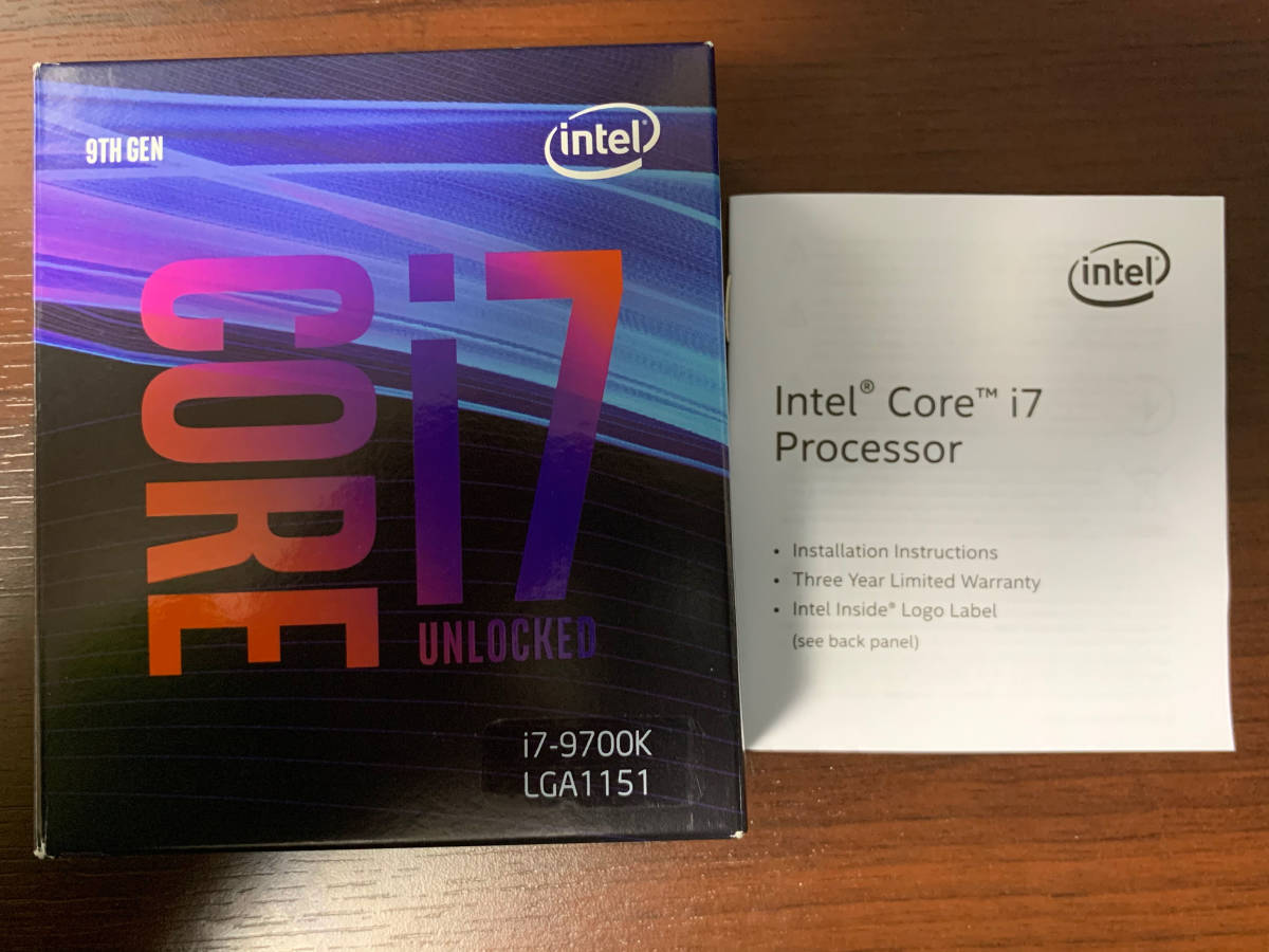 Core Intel i7-9700K - GHz 3.6 | i7 9700K CPU 0 LGA Octa-Core 