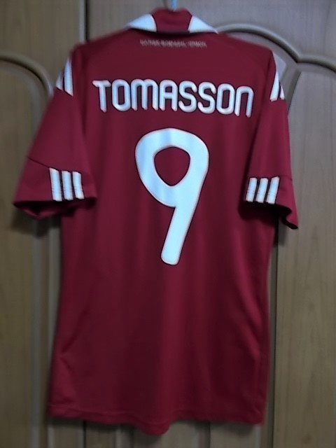 【正規品・古着】デンマーク代表(H)ユニフォーム トマソン#9 10W杯 ACミラン