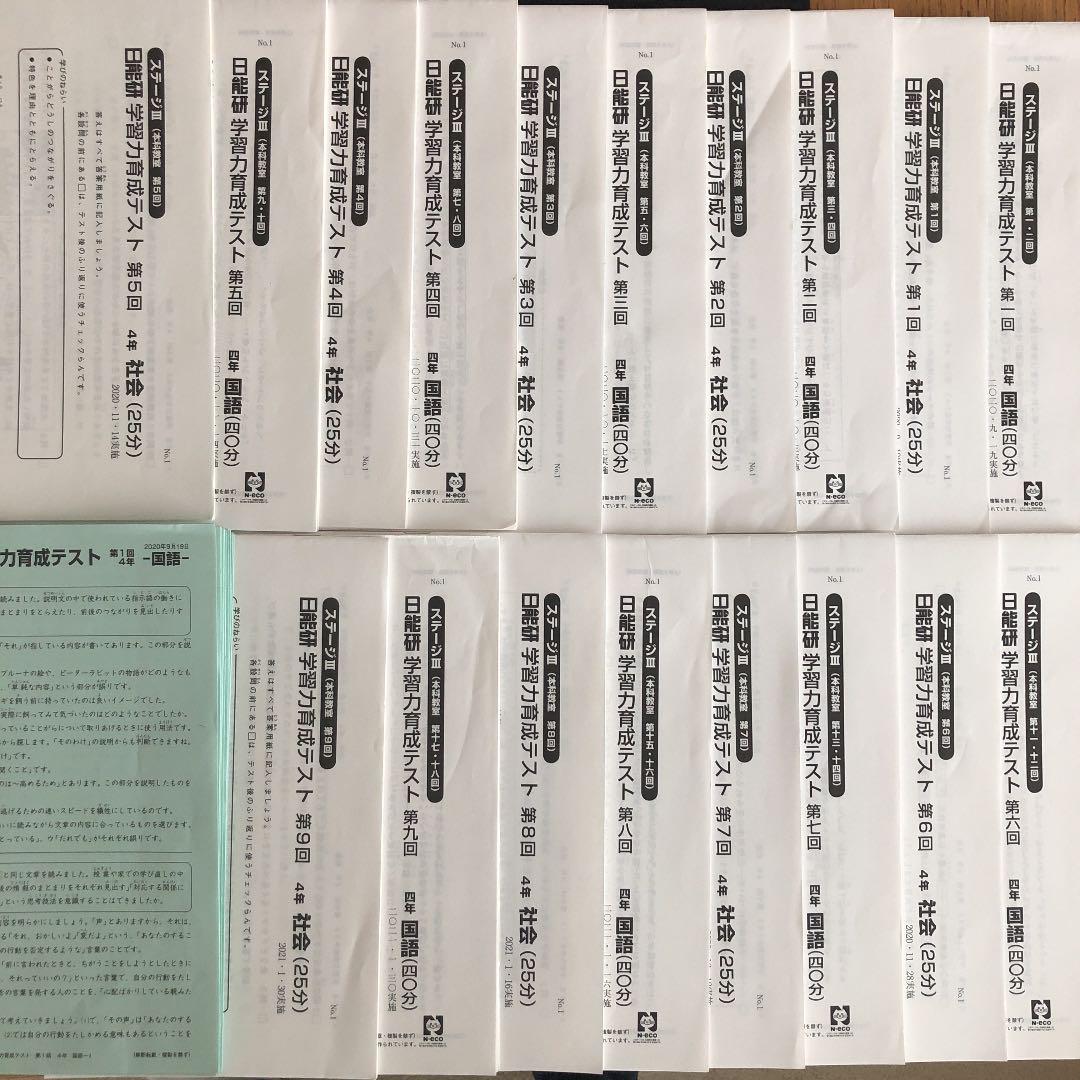 本 【2023〜2024】日能研ステージⅣ 6年 学習力育成テスト8回分