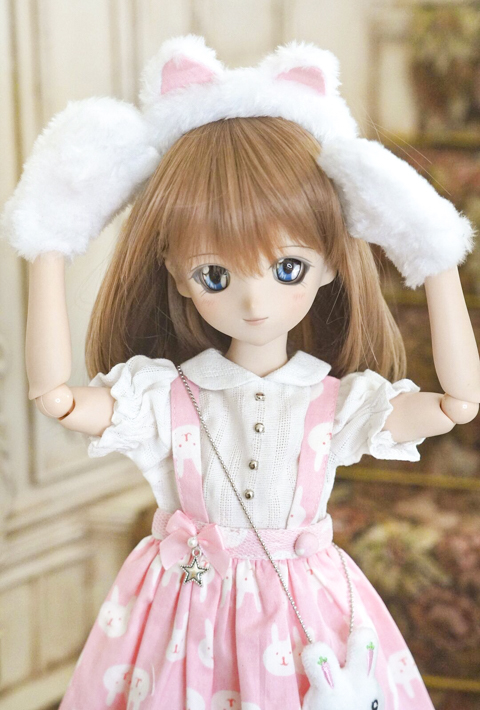 SD DD MDD 1⁄3ドールサイズネコミミヘッドホンBタイプ ブルー 1⁄4,MSD,MDD