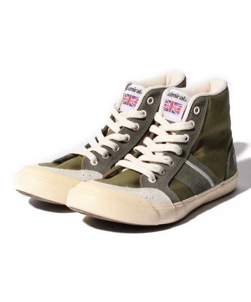 箱入り定価 8 580 イギリス Admiral アドミラル 定番 ハイカット スニーカー コットン 牛革製 カーキ Uk4 23 Bshop 23 0cm 売買されたオークション情報 Yahooの商品情報をアーカイブ公開 オークファン Aucfan Com