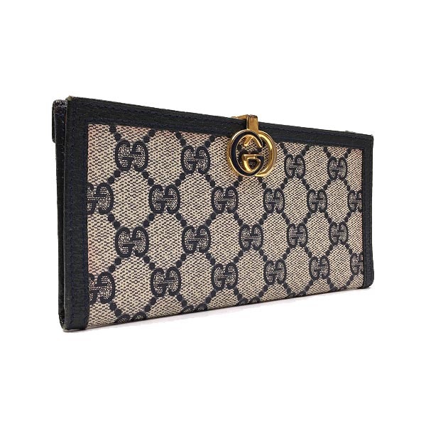 ○超美品 オールドグッチ グッチ GUCCI GG柄 レザー 本革 お洒落 長 