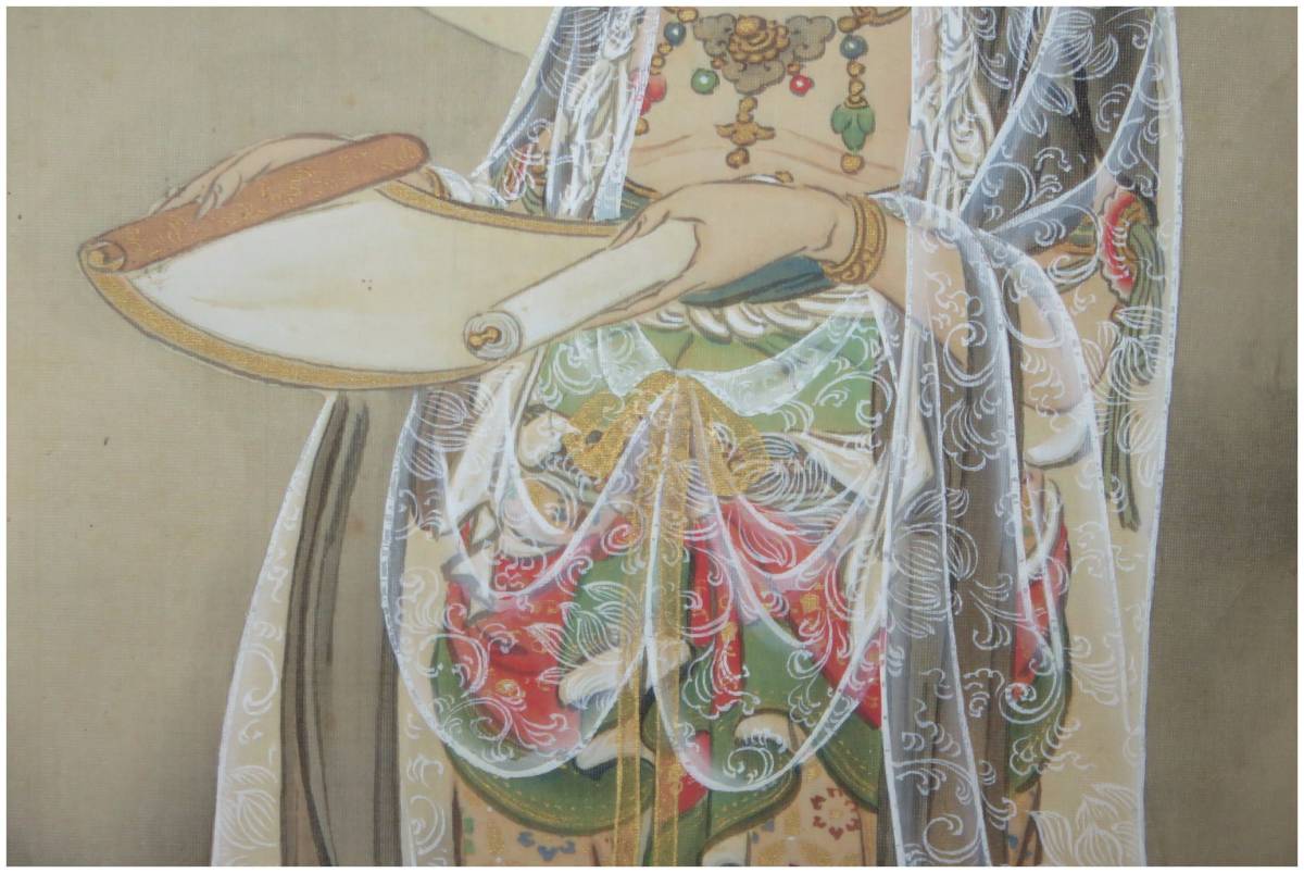 掛軸 | 仏画 中国古画 観音図描表具仏教絵画 中国 悲母観音 古美術瀬戸 