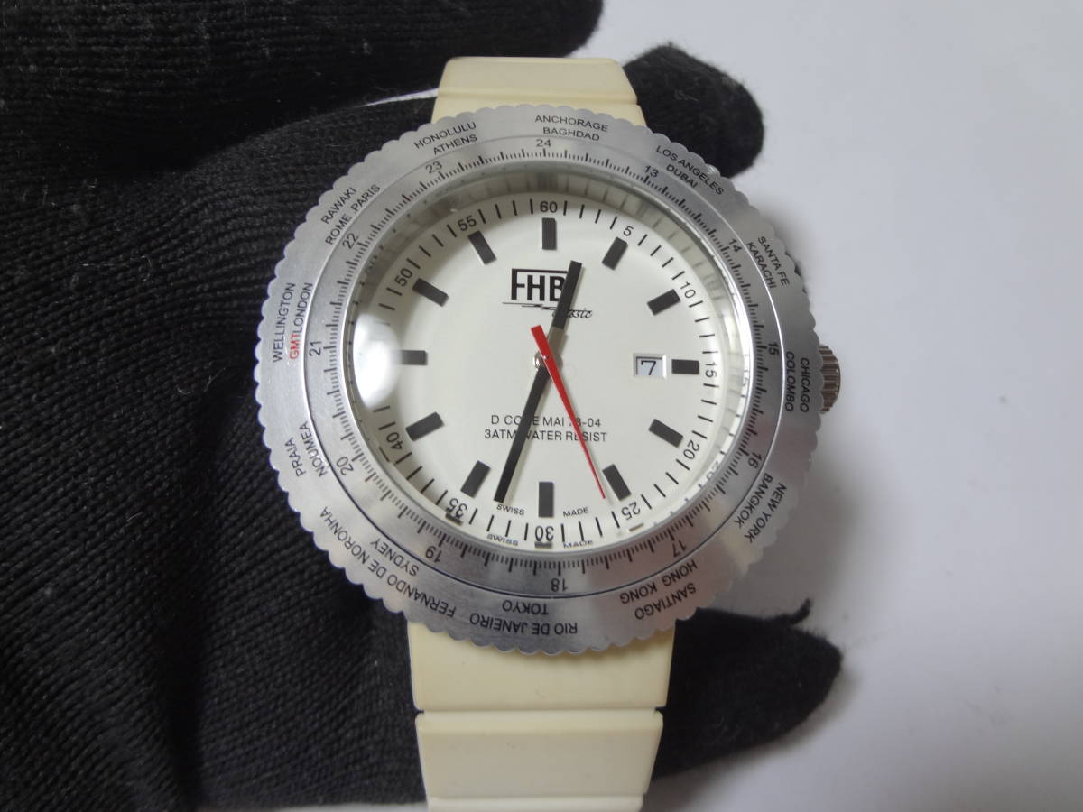 FHB エフエッチビー Classic F-505AL アルミべゼル 本体のみ ベルト 