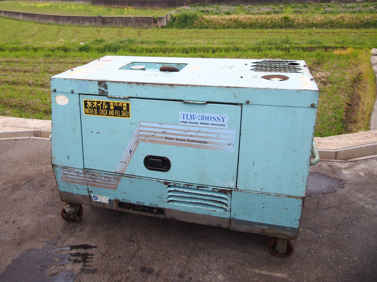 □DENYO デンヨー TLW-300SSY ディーゼルエンジン 防音型発電 溶接機