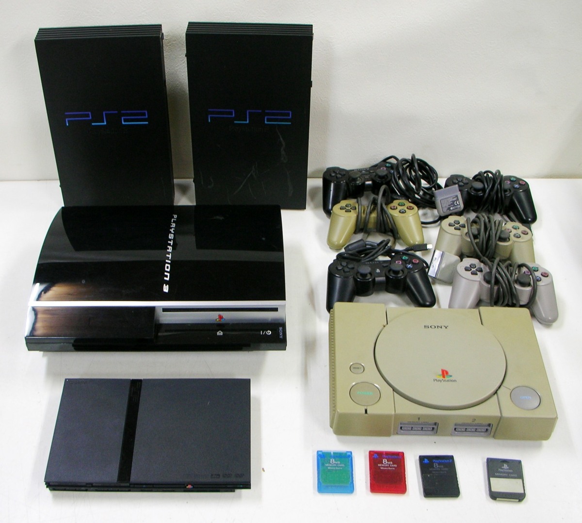 ♪【中古】SONY PlayStation 2 3 本体 まとめ 8台 セット ソニー