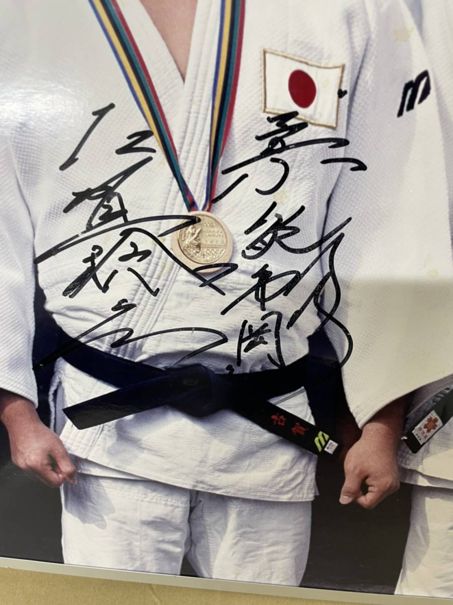 古賀稔彦　吉田秀彦　直筆サイン入り　パネル　バルセロナオリンピック