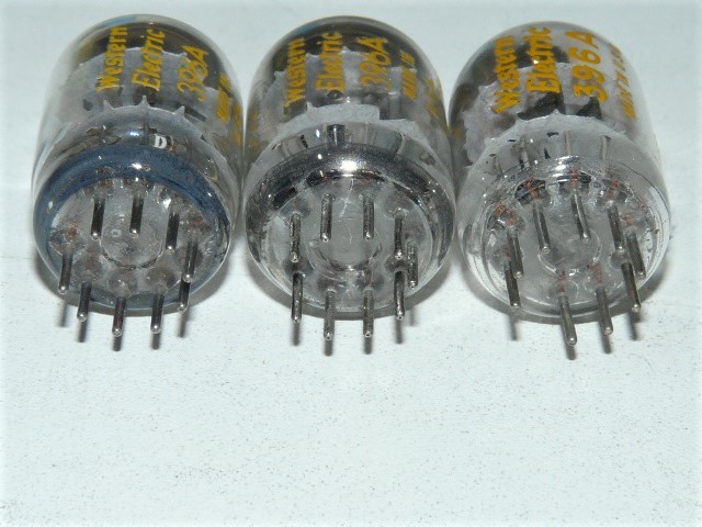 WE Western Electric ウエスタンエレクトリック 396A 真空管4本
