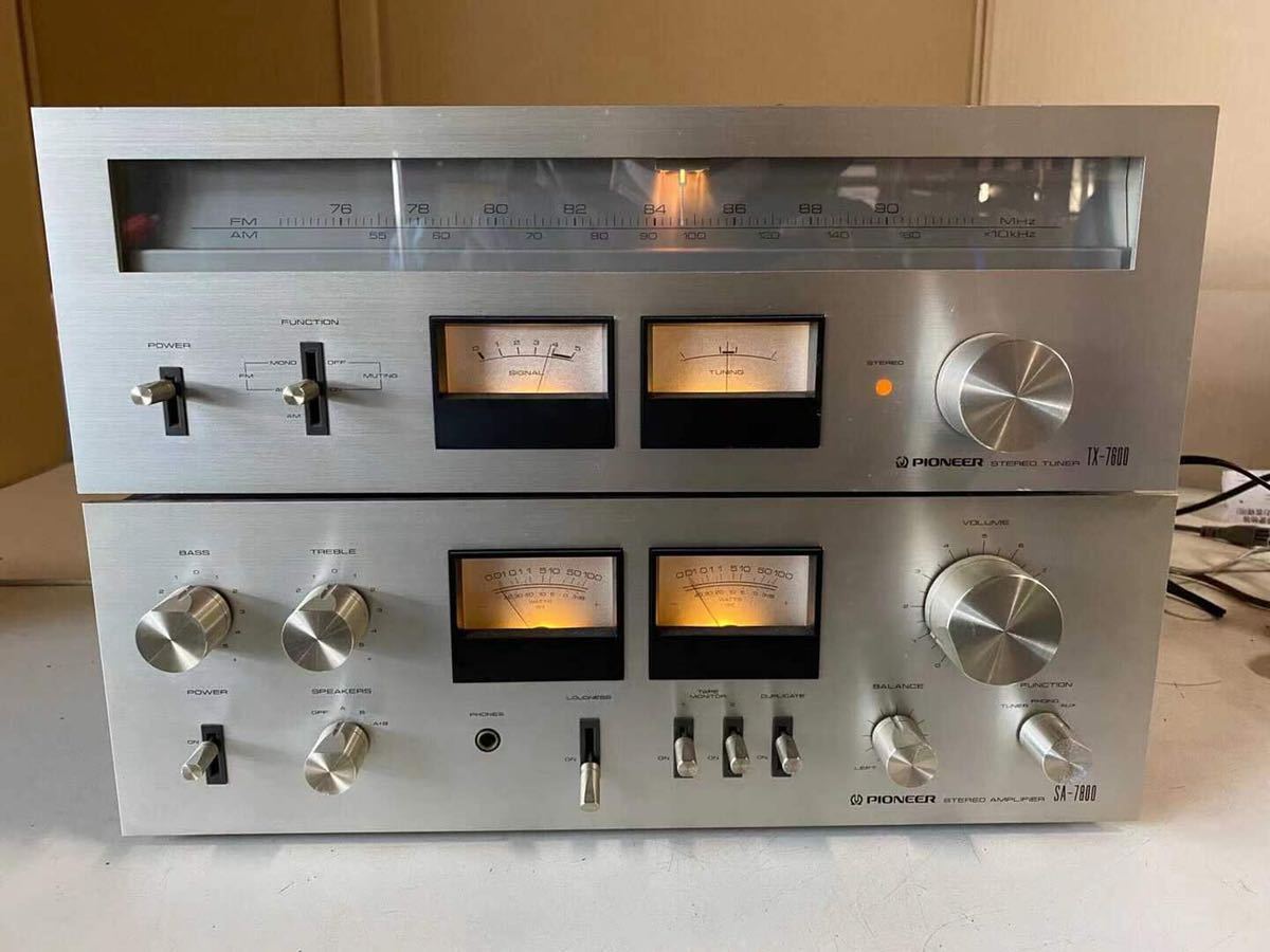 Pioneer オーディオ 3点セットSA-7600 Ⅱ　他 PIONEER TX-7600 SA-7800 アンプ チューナー 2点セット 音響