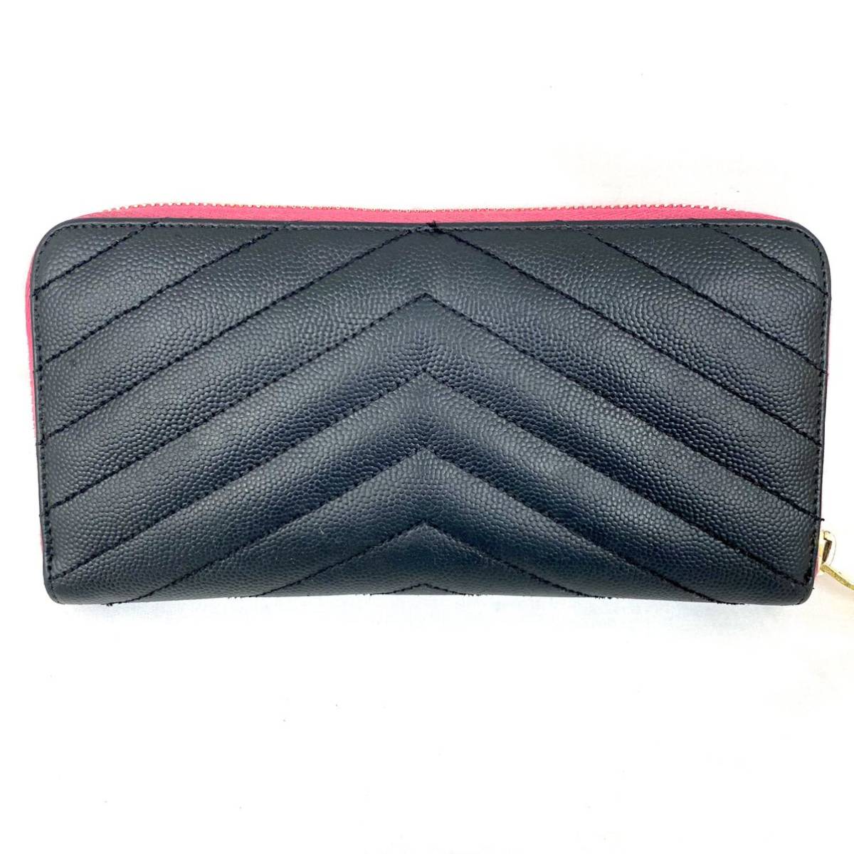 美品1円スタート YVES SAINT LAURENT イヴサンローラン ラウンド 