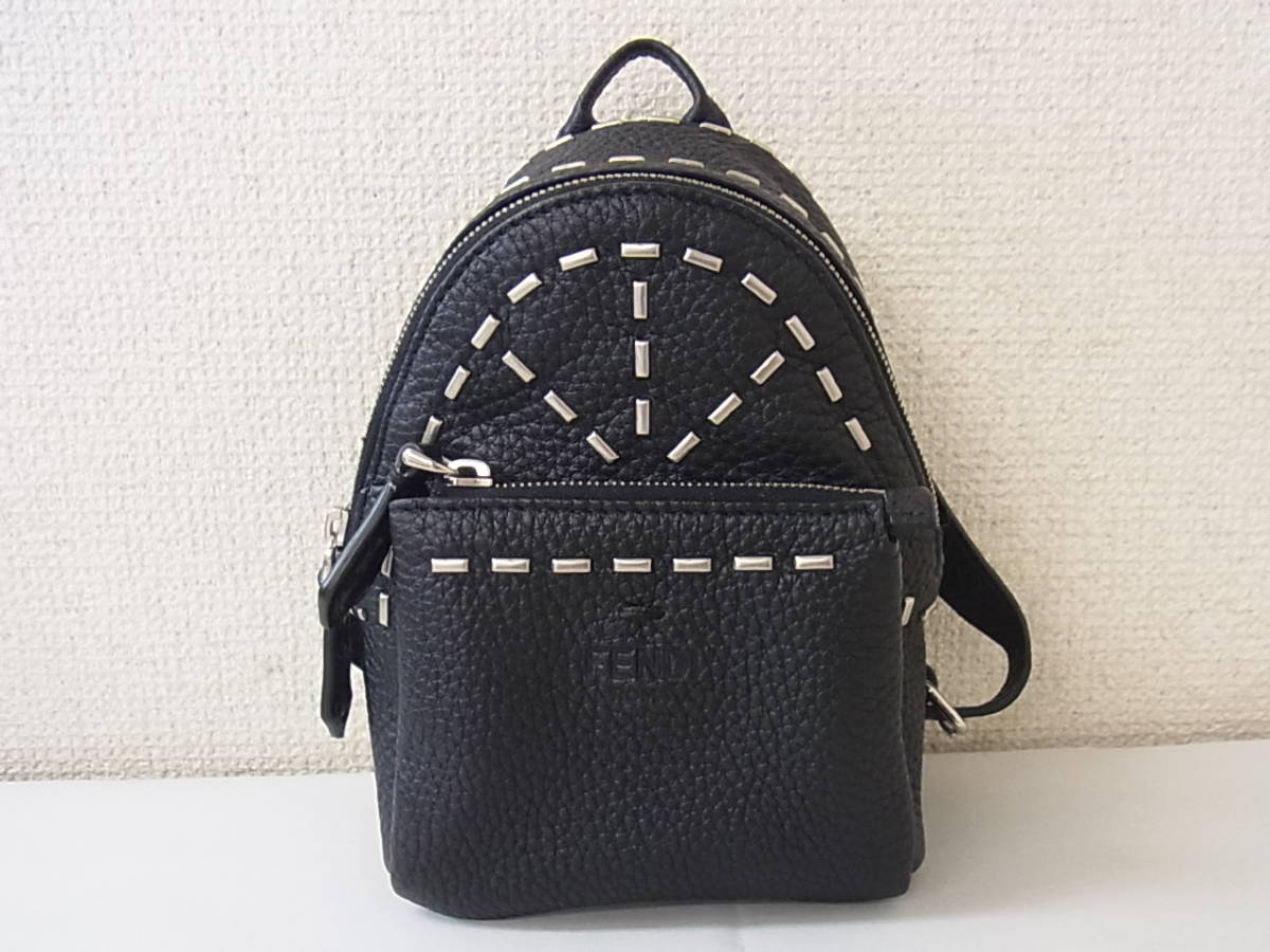 110421H64-0424H-00002□FENDI フェンディ□レザー バックパック ミニ 