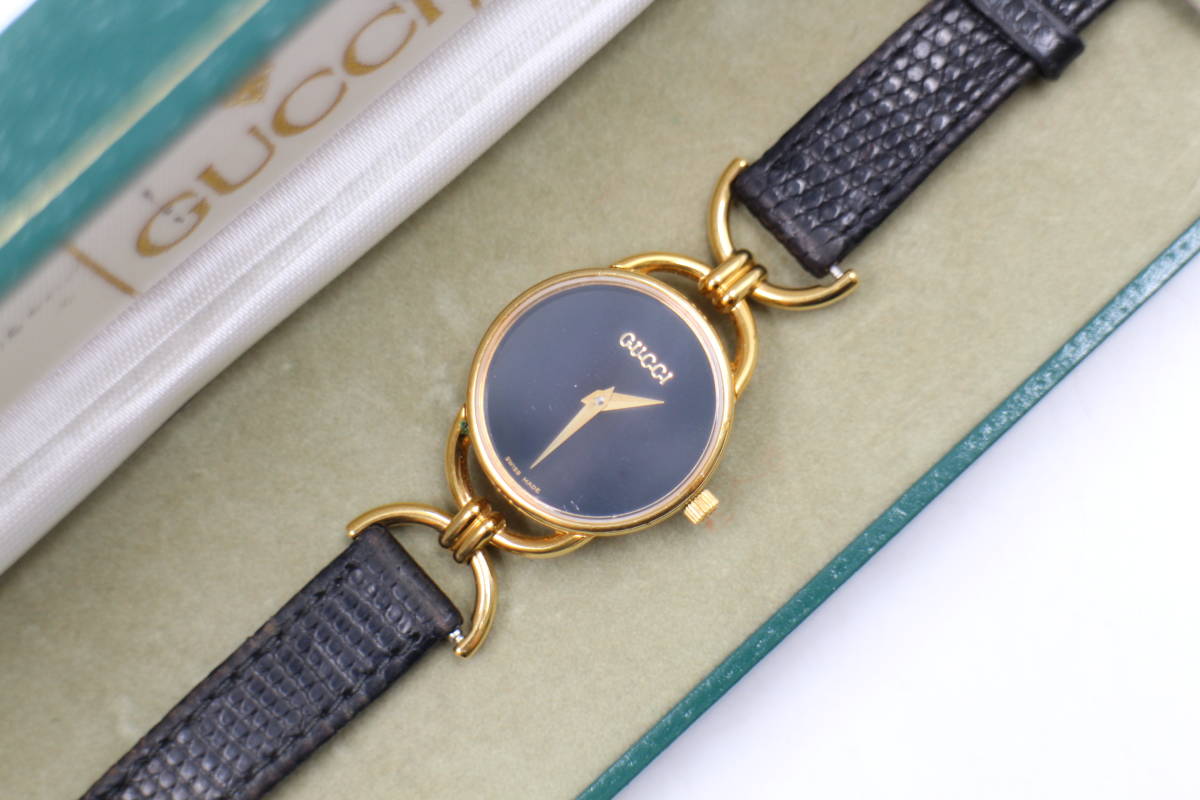 電池交換済み 【GUCCI グッチ】6000.2.L クォーツ/QZ レディース