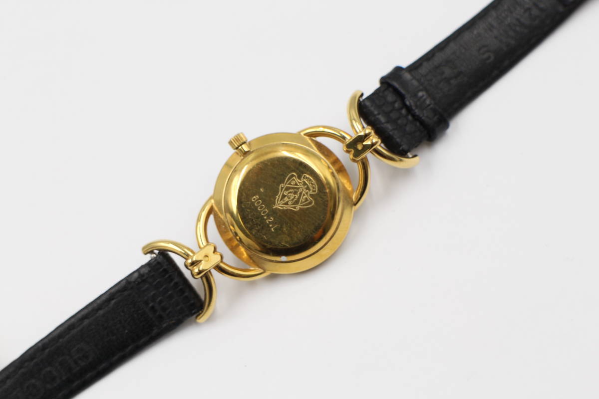 【希少・電池新品】GUCCI 6000.2.L シェル 新品ベルト レディース 電池交換済み 【GUCCI グッチ】6000.2.L クォーツ/QZ レディース