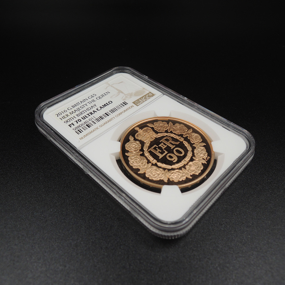 イギリス NGC 0 PF69UC 銀貨 h £5 エリザベス女王生誕90周年 5ポンド