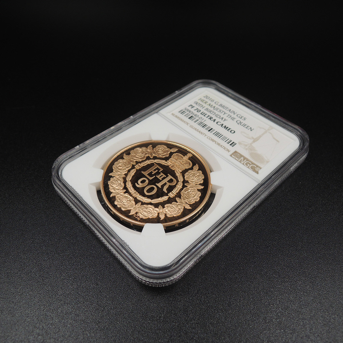 イギリス NGC 0 PF69UC 銀貨 h £5 エリザベス女王生誕90周年 5ポンド