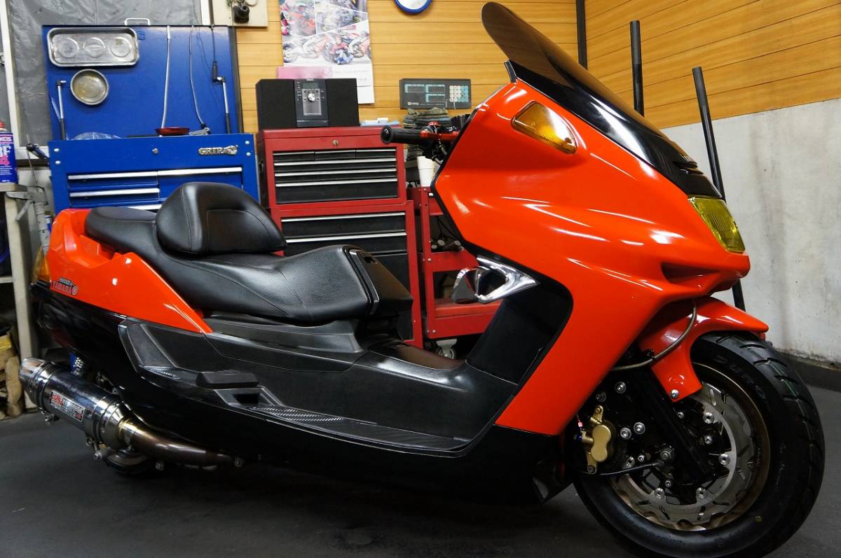 ☆YAMAHA マジェスティ250 4HC-048～ 初代旧車カスタム エンジン始動 