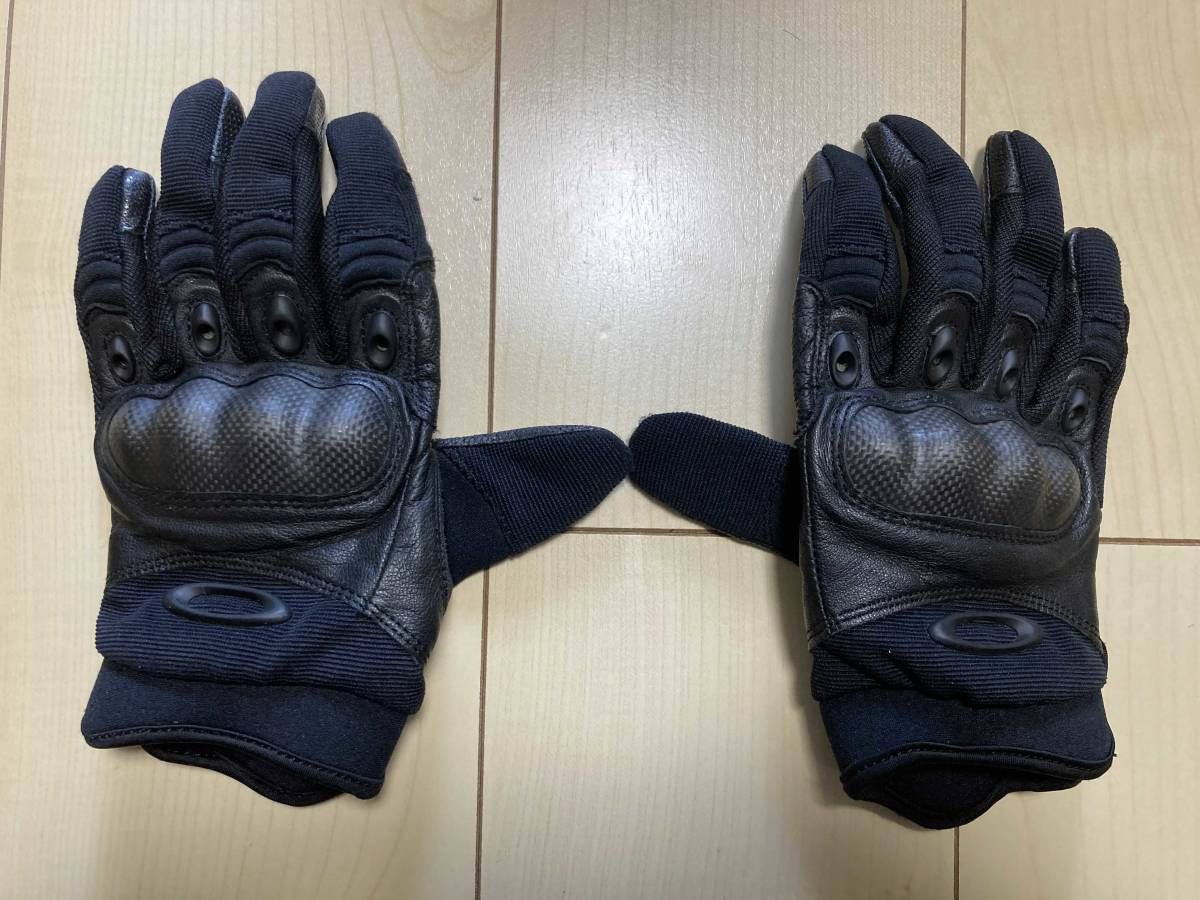 実物 OAKLEY PILOT GLOVE オークリー パイロットグローブ ブラック M