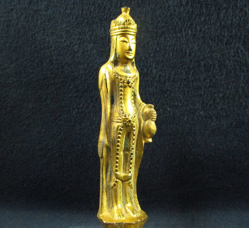 慶應◇時代仏教美術 中国仏教文物 隋－唐 金銅観音菩薩立像 小仏