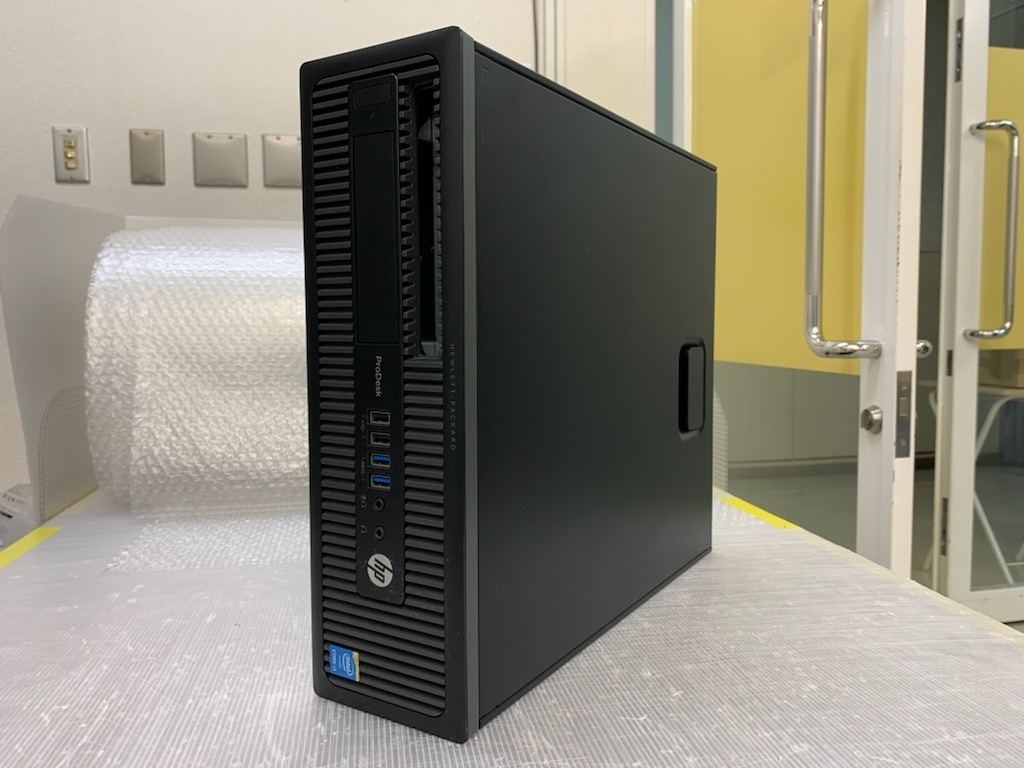 【BIOS起動確認済み／中古】ProDesk 600 G1 SFF（Core i3-4160， MEM4GB， HDD無し）DVDドライブ無し　★本体のみ（ＡＣケーブル無し）