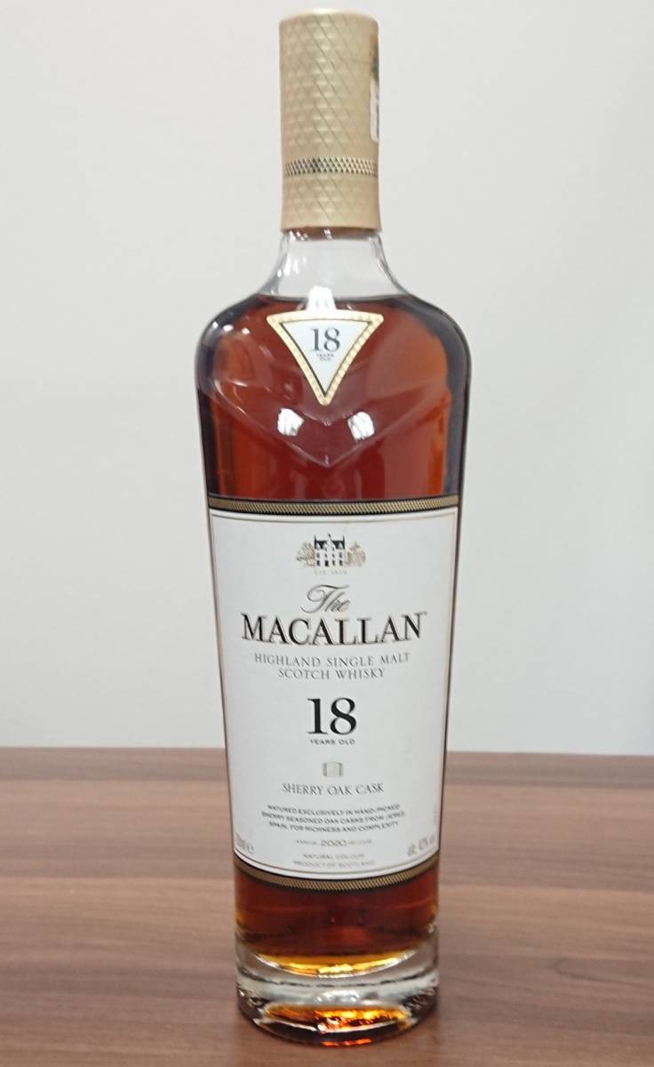 定番，HOT １円 未開栓 The MACALLAN マッカラン 18年 2020 43％ 700ml シェリーオークカスク スコッチ ウイスキー マイレージ シール付 9359(ハイランド)｜売買されたオークション情報、yahooの商品情報をアーカ シングルモルト