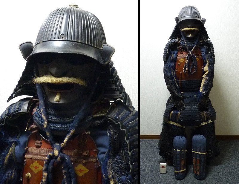 FG》江戸期本歌 具足 鎧兜一式 鉄地黒漆塗六十