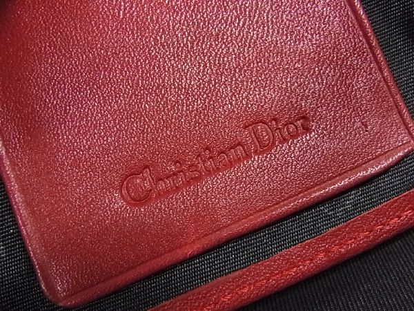 1円 □美品□ Christian Dior ディオール ロゴ レザー ゴールド金具 6
